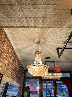 Antic Chandelier install by J&A