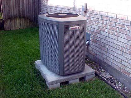 Condenser installation by Central City Air