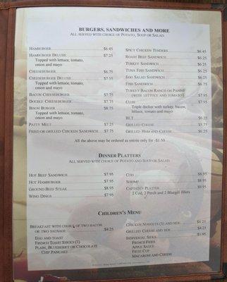 Lunch Menu