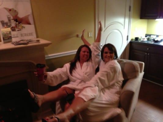 Spa day for Jen's bday!!! Living the dream!!!