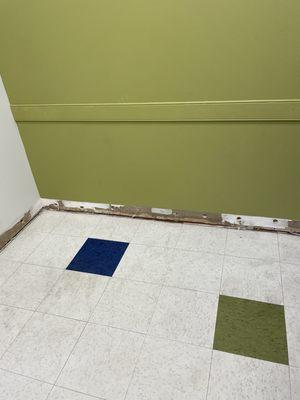 Patient room....whats with the floors?