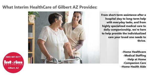 What Interim HealthCare In-home Health Provides.