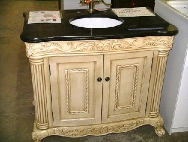 Sample of a bath vanity