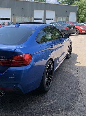 Mark installed m4 BMW wheels and Continental tires, alignment and road-force balanced. Smooth and looks amazing! Thank you!