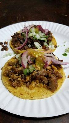 Chicken and Steak Tacos