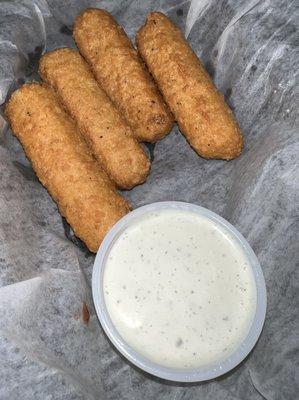 Battered Mozzarella Cheese Sticks