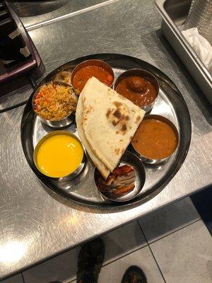 Thali platter.