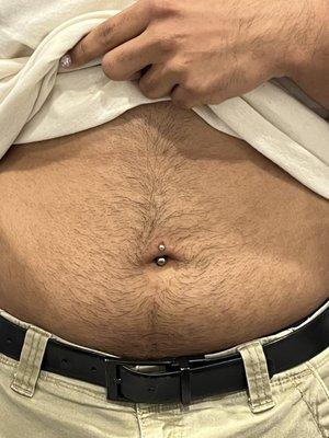 Navel piercing