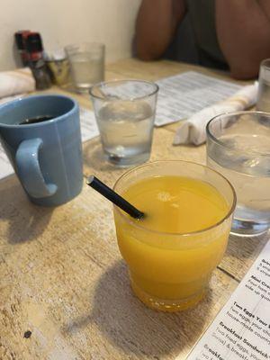 Fresh squeezed OJ & Coffee