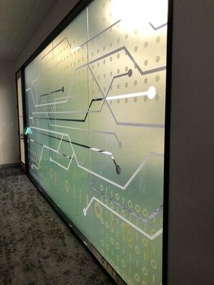 Awesome vinyl/graphic install at Gilead.