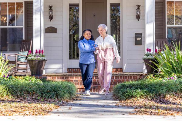 At Comfort Keepers, our caregivers can safely assist you as you go about your day.