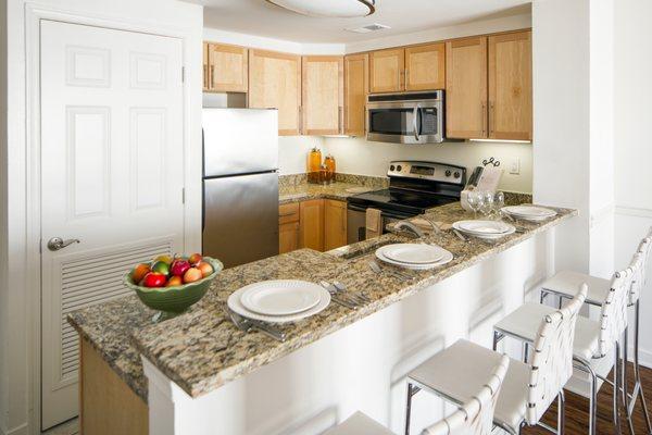 Perfectly design kitchen with spacious breakfast bar