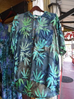 Cannabis Batik Aloha Shirt!