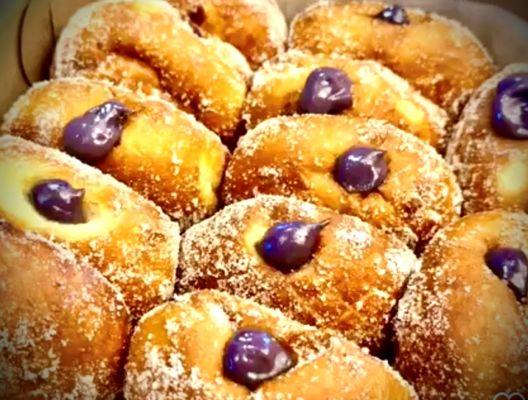 Ube cream-filled Malasadas