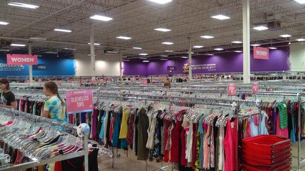 New and expanded clothing area.