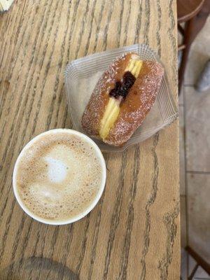 Bombolone and coffee