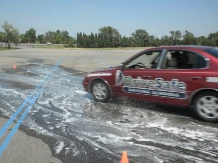 Skid control - one of the potentially life-saving skills learned on Defensive Skills Day.