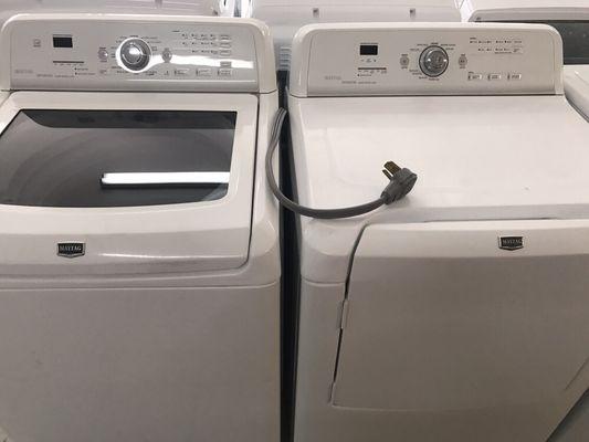 Maytag Bravos Set starting from $550-650 set . All top load washers have new bearing/ suspension rods.