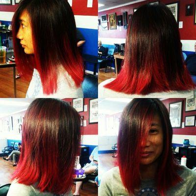 We do women's cut and color also