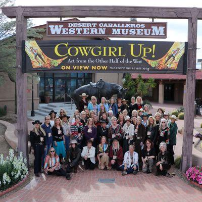 More than 40 of the 64 participating artists attended the opening weekend of the 19th annual "Cowgirl Up!" exhibition this past March 22-24.