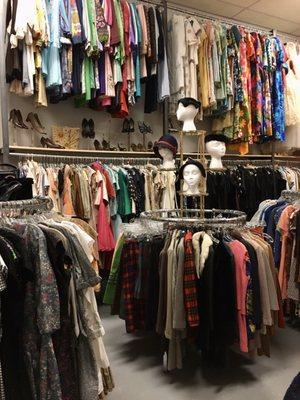 Racks and racks of vintage wear!