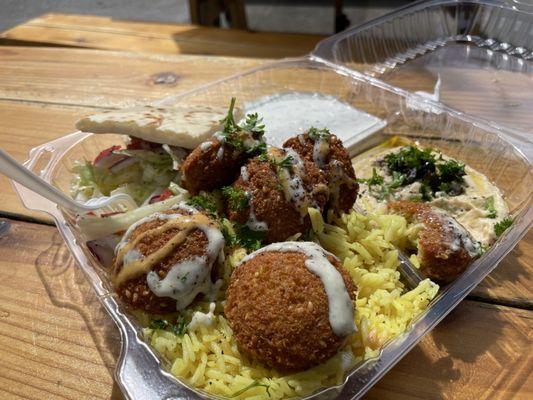 Falafel over Rice