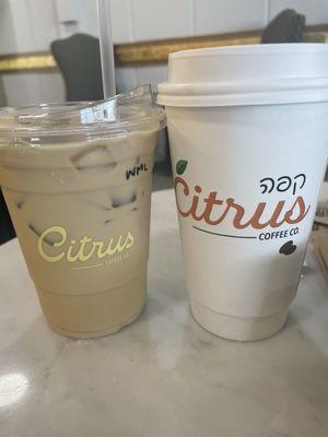 White Chocolate Mocha Latte & Regular Coffee