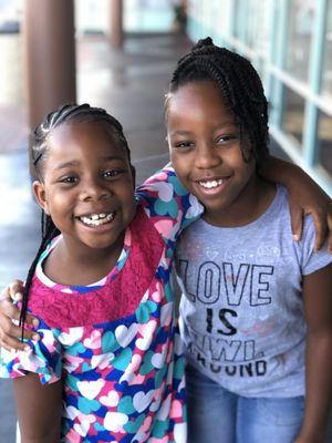 It's a family affair... Sisters... Pretty girl braid styles