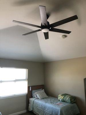 Other fan in loft was installed replacing old light fixture.