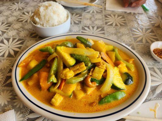 Vegetable Mango Yellow Curry.