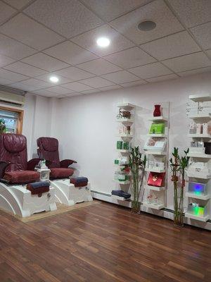 Spa pedicure area