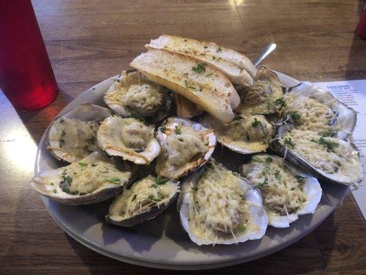 "Charbroiled" oysters