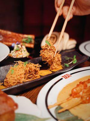 Fried chicken dim sum.