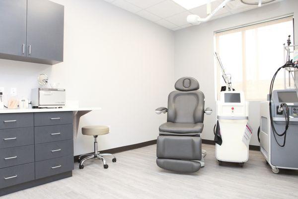 Laser treatment room