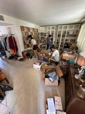 Hundreds of books for sale, Cypress, CA estate sale