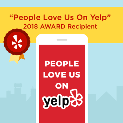 People Love On Yelp Award! Two Years In A Row!