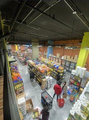 Panoramic view of store