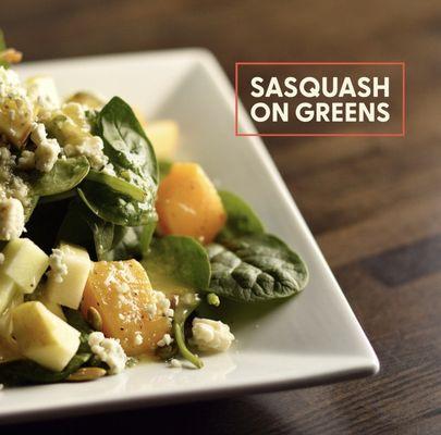 Fresh Salad with Roasted Butternut Squash