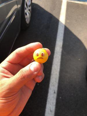 Emoji gumball on your way out