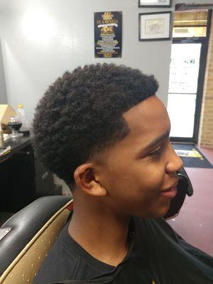 Sponge Twist on Taper Afro