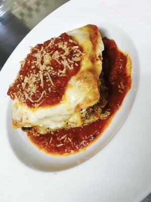 Homemade lasagna