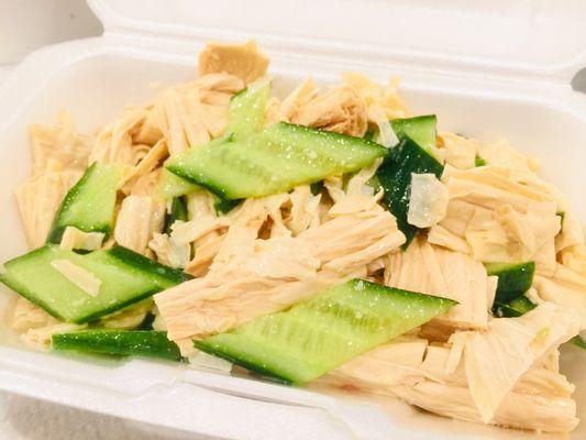 Bean Curd w/ Scallion Oil & Garlic Salad (cold appetizer)