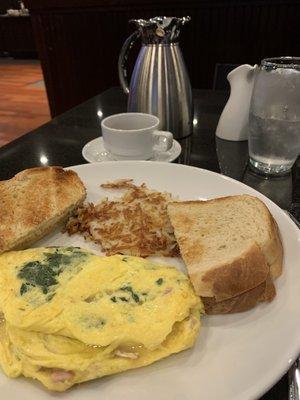 Spinach omelet