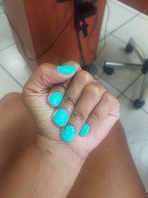 $25 gel manicure and $25 regular pedicure