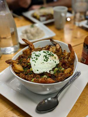 Shrimp n' grits.