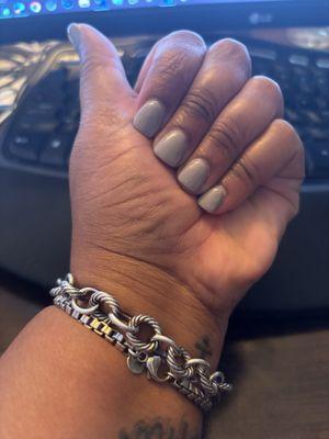 Got my nails done on Sunday. This is how they look on Friday. I love it!