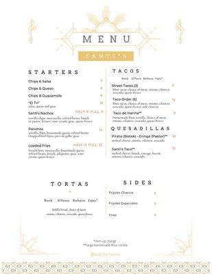 Temporary Menu