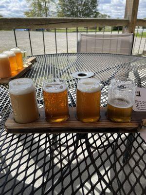 Beer flight.