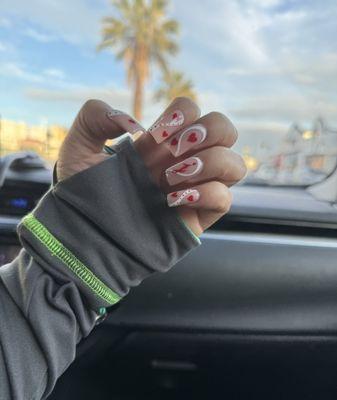 Valentine nails looking cute thanks again TU !!