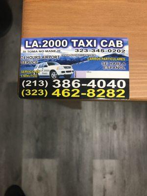 Para pedir un taxi en el ares del centro de Los Ángeles únicamente es cash precio bajos